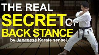 1 Golden Rule To Master The Back Stance (Kokutsu Dachi)