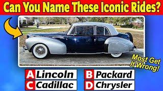 Classic Cars of the Mafia: Can You Name These Iconic Rides?