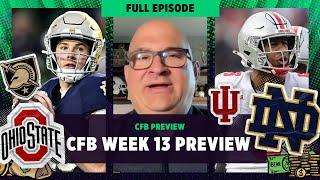 CFB Week 13 Preview: #5 Indiana at #2 Ohio State,  #19 Army vs #6 Notre Dame & more | Bear Bets