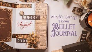 August Bullet Journal: Witchy Cottage Theme Plan With Me 