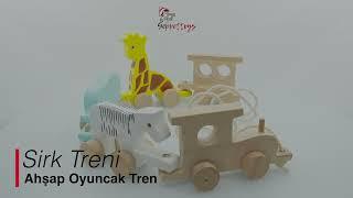 Geppettoys Sirk Treni Ahşap Oyuncak Tren