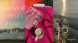 summer diaries VLOG | road trip, cinematic, travel, lake, vacation, farmers market, reading, beaches