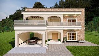 1 kanal house design | 6 Bedroom house design | Two story house design - 4500 sq ft