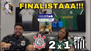 REACT REAÇÕES CORINTHIANS x SANTOS | Casal Rivalidade