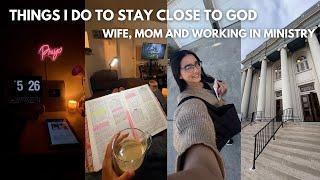 PRODUCTIVE CHRISTIAN GIRL VLOG ️ | prayer room, bible study, working a 9-5, & healthy habits