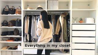 Everything I Own As A Luxury Minimalist | minimalist wardrobe tour small designer bag collection AD