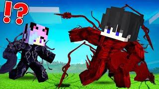  CARNAGE Speedrunner vs VENOM Hunter in Minecraft!