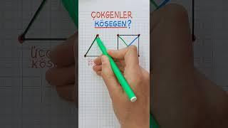 5.SINIF🟣ÇOKGENLERKöşegen Nedir️️ #çokgenler #köşegen #köşegensayısı ️️