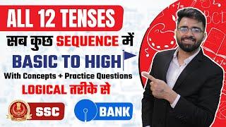 Complete Tenses For Competitive Exams | SSC CGL, CHSL, CPO, CDS, Bank PO-Clerk | Tarun Grover