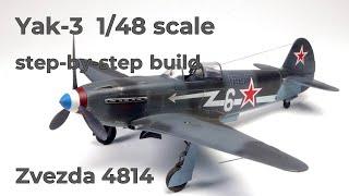 Yak-3 1:48 scale model build, Zvezda 4814