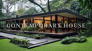 Contemporary House Design: A Journey into Dark Sophistication and Streamlined Forms