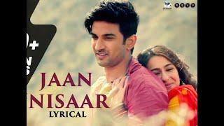 Jaan Nisaar - slowed+reverb| Arijit Singh | Sushant Singh Rajput | Sara Ali Khan| Amit Trivedi