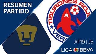 Resumen y Goles | Pumas UNAM vs Veracruz | Liga BBVA MX - Apertura 2019  - Jornada 5