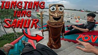 TUNG TUNG TUNG SAHUR in REAL LIFE ESCAPING 7.0 l Horror Parkour POV Chase