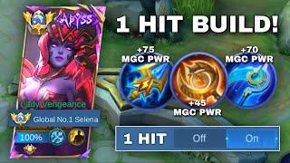 SELENA BEST 1 HIT BUILD EVER (100% TRUE DAMAGE) | TOP GLOBAL SELENA GAMEPLAY + AGGRESSIVE ARROW