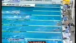 1999 | Australia Gold | Pan Pac Champions | Mens 4x100 Free Relay | USA loses for first time