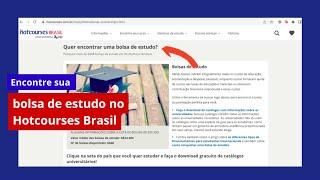 Encontre sua bolsa de estudo com a ajuda do Hotcourses Brasil