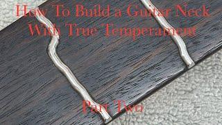 Luthier Video - Building a True Temperament Guitar Neck Part 2 - Neck Carving