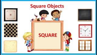 square | Square objects | square shape | draw square | square shape with real objects | #EToddlers