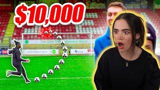 ROSE REACTS TO SIDEMEN $10,000 CROSSBAR CHALLENGE!