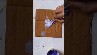 Easy textured art with tissues #art #artshorts #diycrafts #heartart #acrylicpainting #shorts #diyart