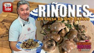 Como hacer RIÑONES EN SALSA AL VINO BLANCO-muy fácil 