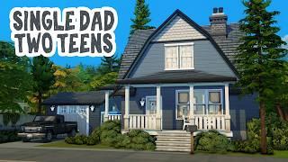 Single Dad & Two Teens || The Sims 4: Speed Build