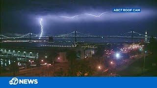 Incredible video shows lightning across San Francisco Bay Area