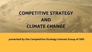 Competitive Strategy and Climate Change