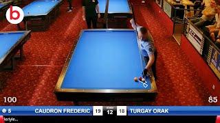 Frederic CAUDRON vs Turgay ORAK | 22.BİLARDOMAX BALABAN-THEORY HANDICAP 3 Cushion Billiards LEAGUE