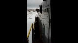 Starting a Locomotive GE C44-9W Dash9 Diesel Engine POV