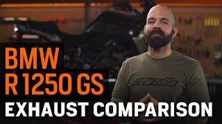 BMW R 1250 GS Exhaust Comparison