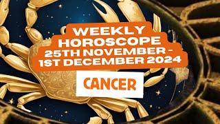 Cancer Horoscope Weekly Astrology 25th November - 1st December 2024 #weeklyastrology #shorts