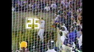 Chicago Bears fan jumps out of stands for football (1995)