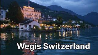 Switzerland ! Weggis !  Beautiful and  Relaxing Swiss town ! Walking Tour ! 4K