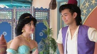 Aladdin Meets and Sings to Jasmine