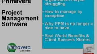 Oracle Primavera Portfolio Management Software