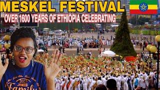 Celebrating Meskel Festival on the streets of Addis Ababa Ethiopia