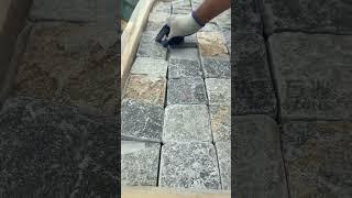 Tumbled Granite Cube Stone for Outdoor Paving