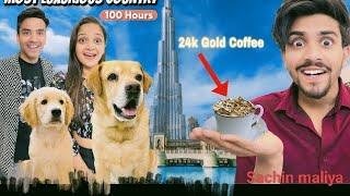 Living In The Most Luxurious Country For 100 Hours | 24k Gold Coffee | Anant Rastogi #anantrastogi