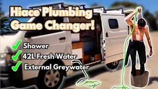 Hiace Plumbing System Walkthrough: Compact Design, Huge 42L Tank, and Outdoor Water Access