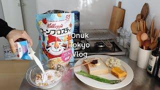 [Eng]오눅 직장인 브이로그, 아히루스토어 비스트로, 극세사이불 코인란도리. Onuk Tokyo VLOG, Ahiru Store, Coin Laundry