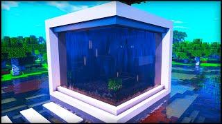 Minecraft: Waterfall Modern House | How to build an Easy Modern House Tutorial