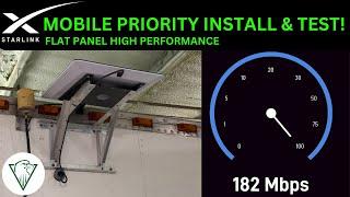 Starlink Land Mobility Flat Panel High Performance Install and Speed Test! | Parker Systems