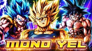 WILL THIS WORK?! A FULL MONO YEL TEAM UNLEASHED ONTO PVP! | Dragon Ball Legends