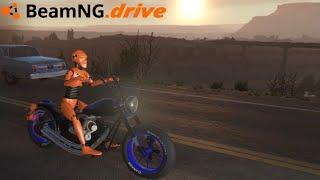 BeamNG Drive Mods - Riding the hills with the American Chopper! (motorcycle accidents #21)