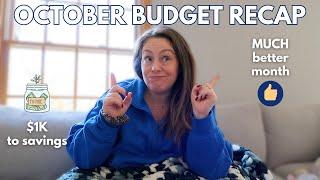 October Budget Recap: Great Savings Month, Update on our Debt, Staying on Track for November