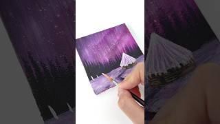 Purple Aurora #relaxing #painting #아크릴화