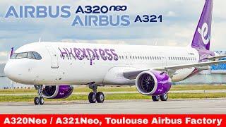 AIRBUS A320/321NEO Compilation, Airbus Toulouse Factory & Flight test (2024)