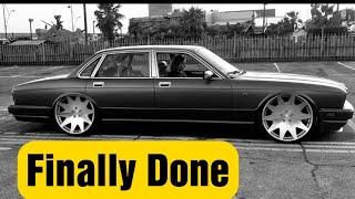 Finally Completed The Wrap On the Jag | Jaguar XJ40 On 22s and bagged |#jaguar #trending #viral